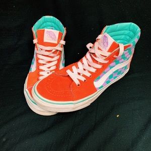 Multicolored Hi-Top Vans